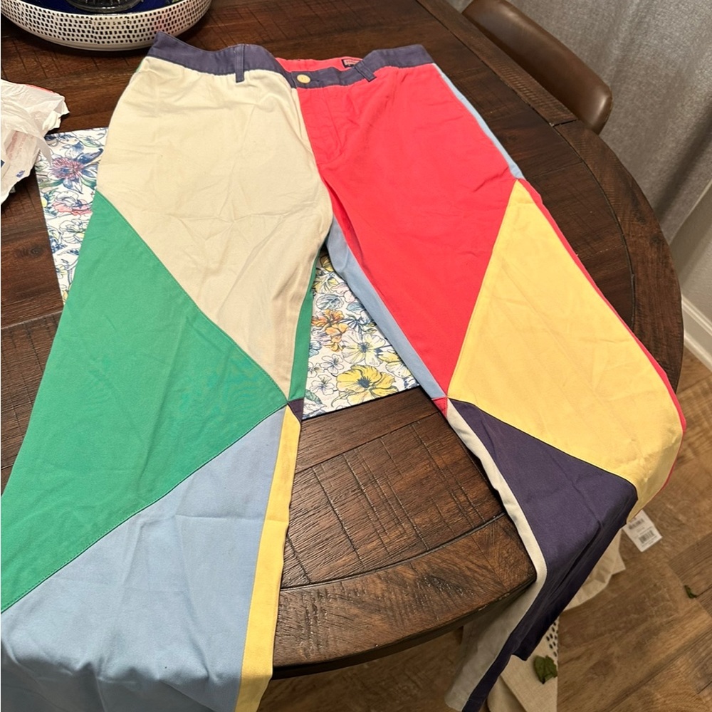 Vineyard Vines color block Kentucky derby Pants Size 34×30